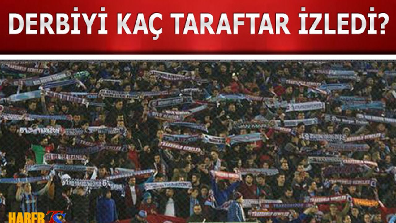 Trabzonspor Beşiktaş Derbisini İzleyen Taraftar Sayısı