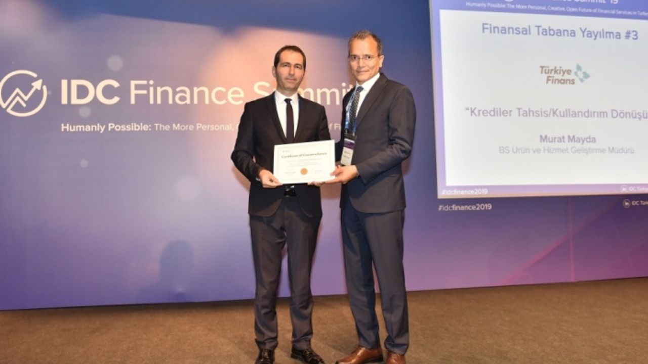 IDC Türkiye'den Türkiye Finans'a bir ödül daha