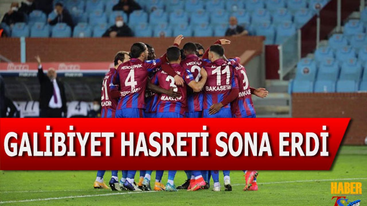 Trabzonspor'un Galibiyet Hasreti Son Buldu