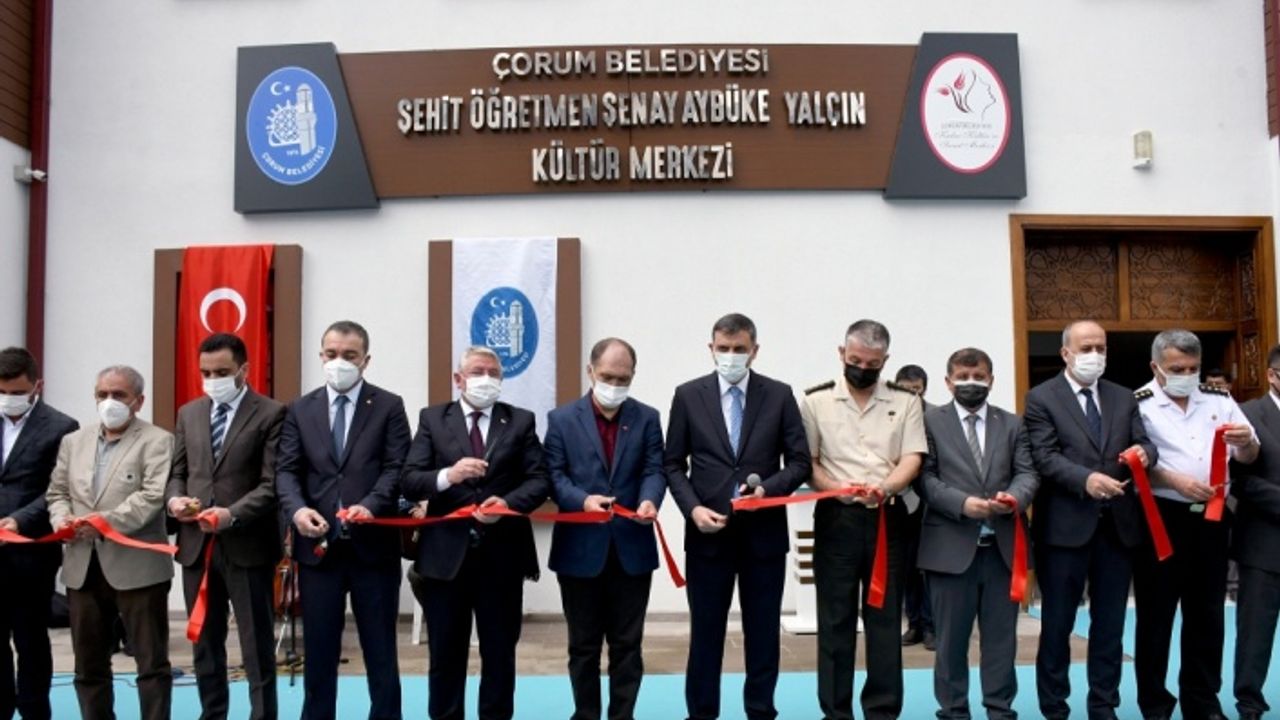 Çorum'da Aybüke öğretmenin ismini taşıyan kültür merkezi şehadetinin 4'üncü yılında hizmete açıldı