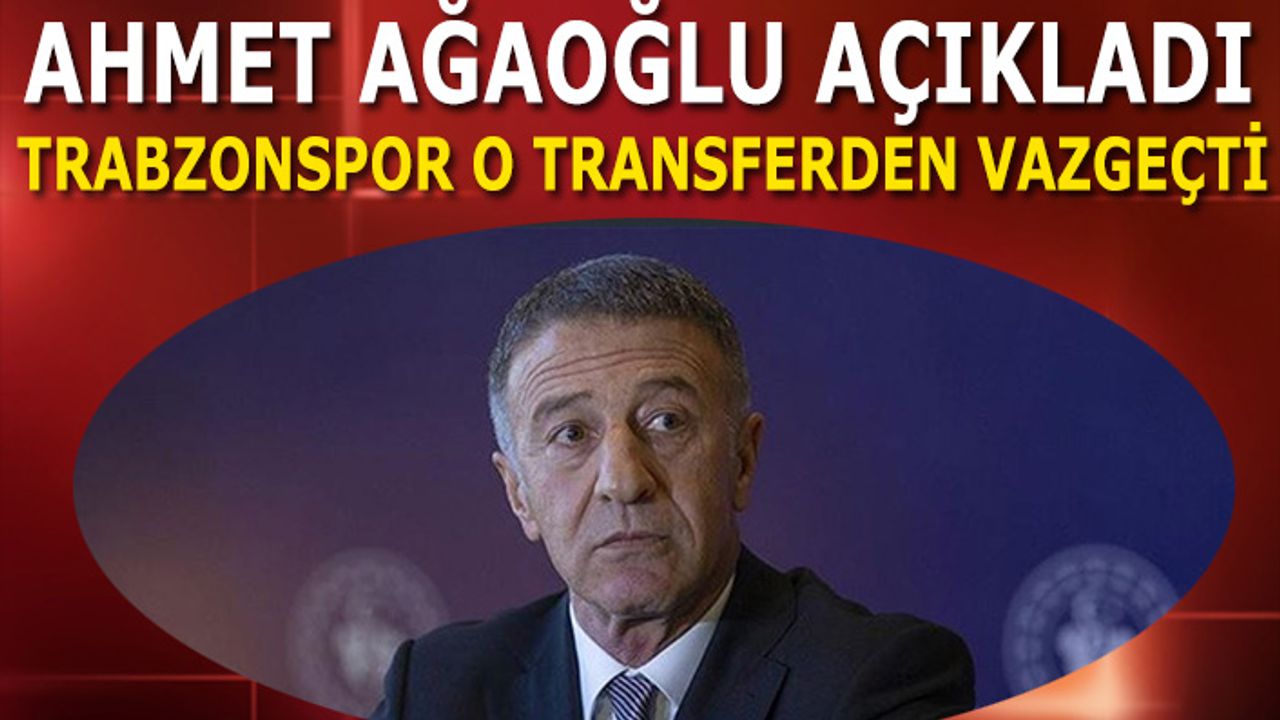 Trabzonspor O Futbolcunun Transferinden Vazgeçti