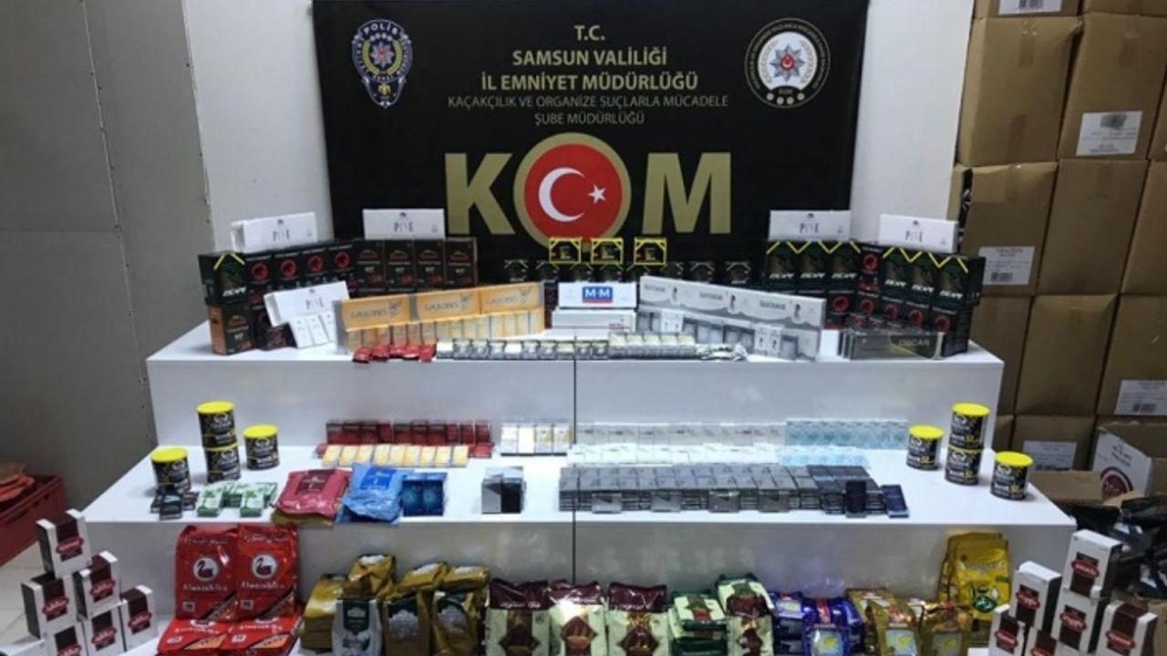 Samsun'da sigara kaçakçılığı yaptığı iddia edilen kişi yakalandı