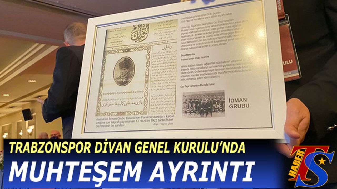 Trabzonspor'da Fahri Başkan Mustafa Kemal Atatürk