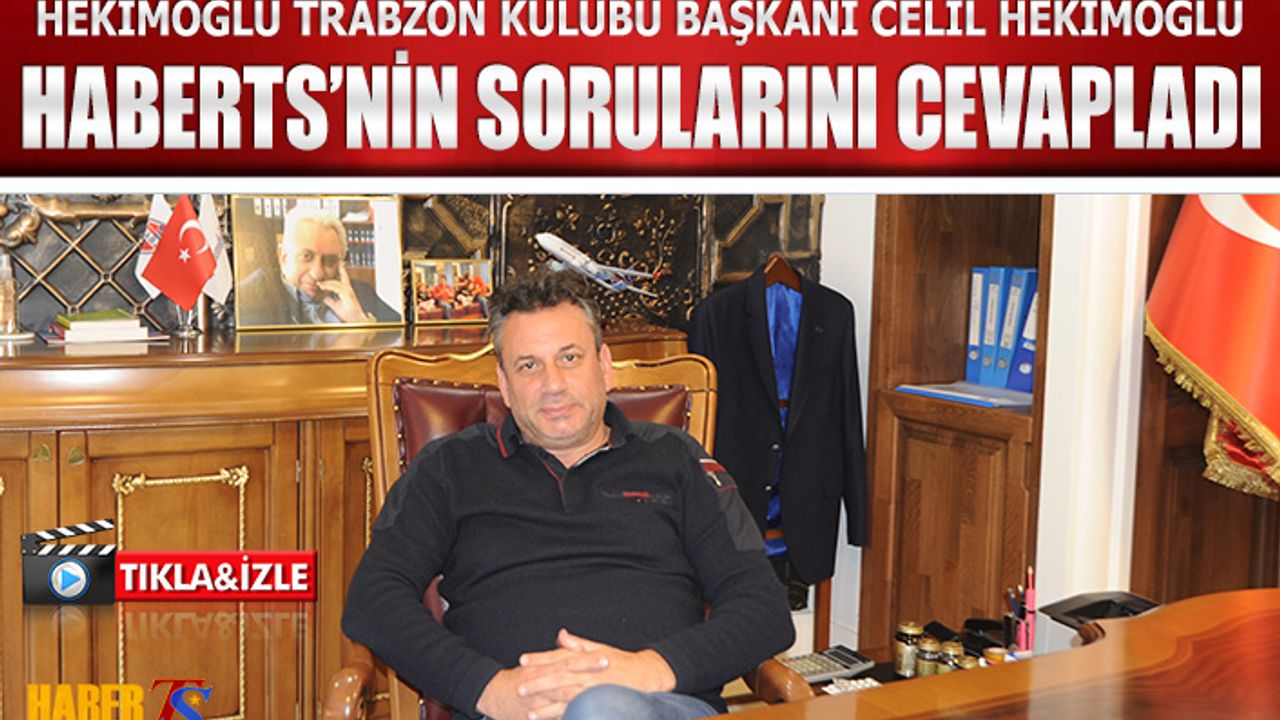 Celil Hekimoğlu:"Biz O Defteri Kapattık"