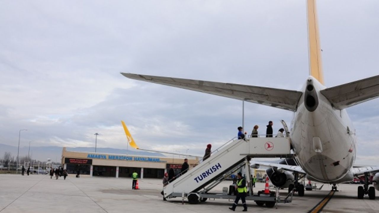 Amasya Merzifon Havalimanı 2021 yılında 114 bin yolcu ağırladı