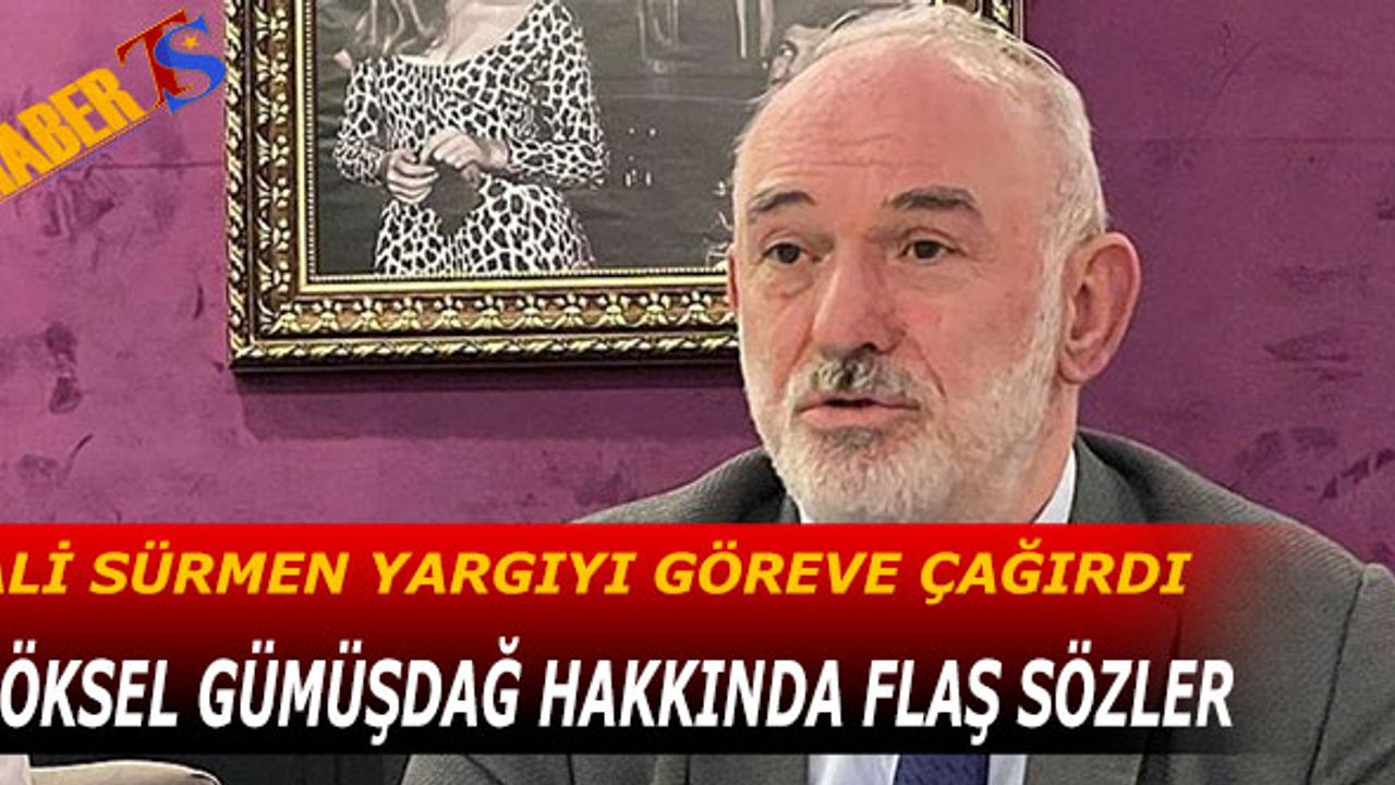 Ali Sürmen Yargıyı Göreve Çağırdı! Göksel Gümüşdağ Hakkında Flaş Sözler!