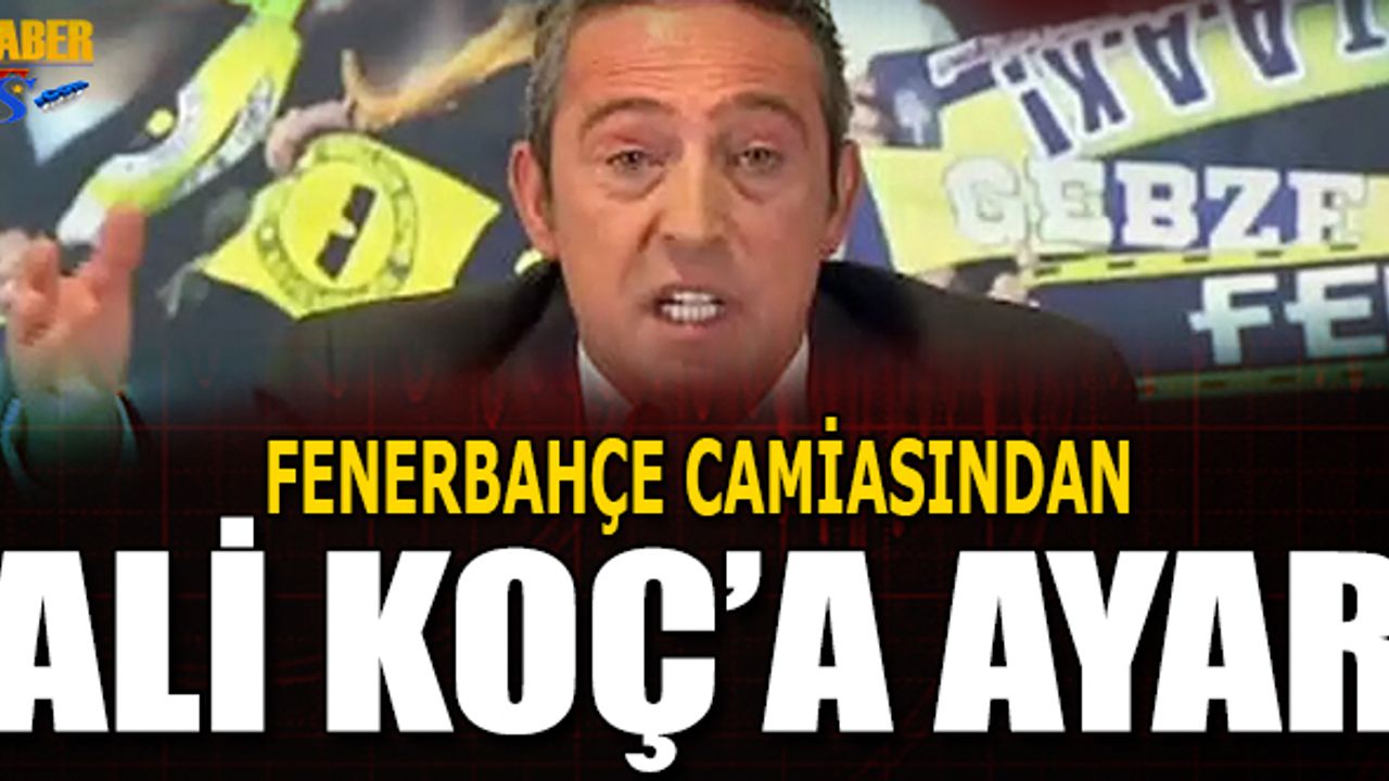 Fenerbahçe Camiasından Ali Koç'a Ayar