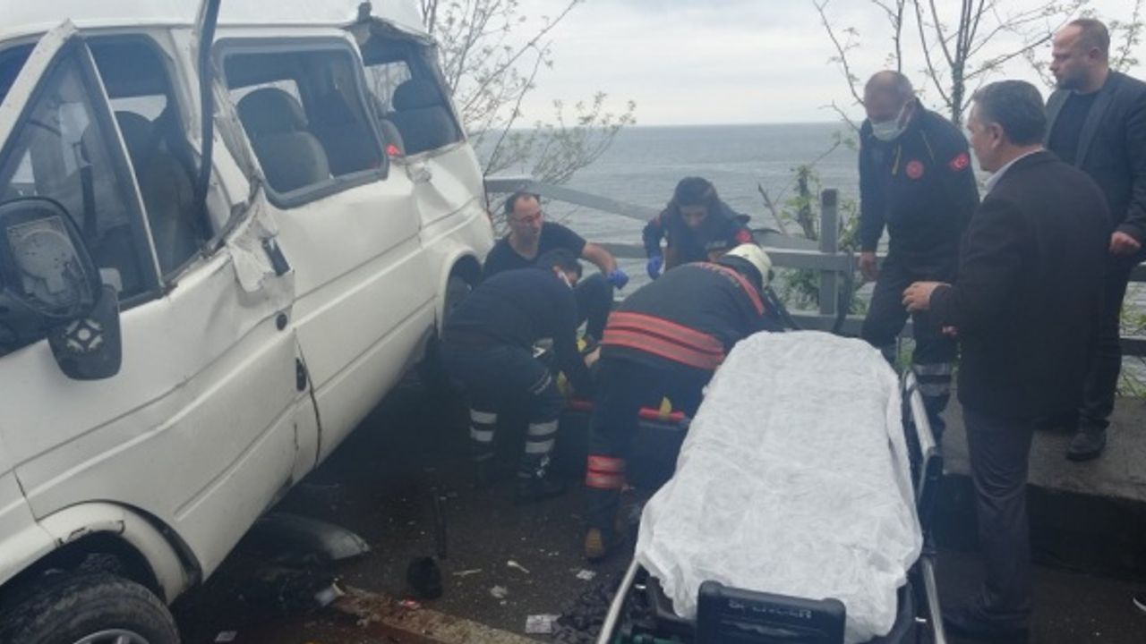 Trabzon'da bayram günü korkutan kaza