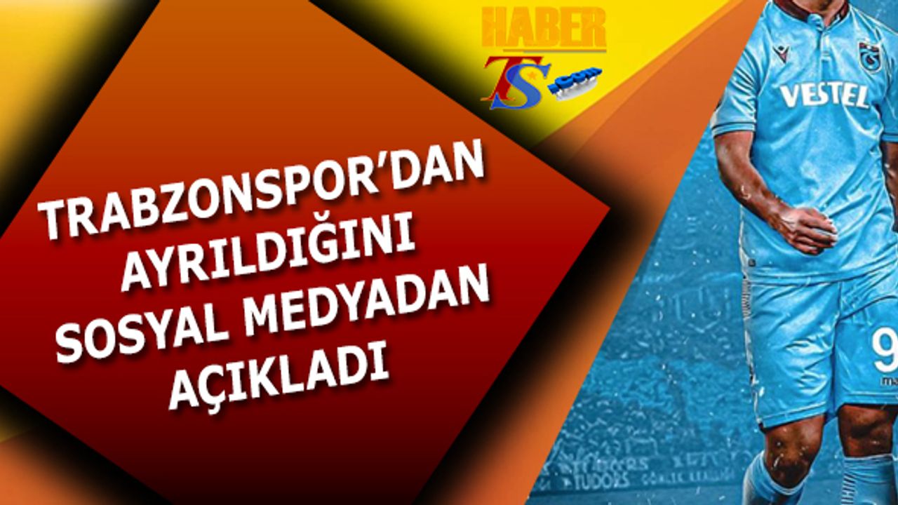Trabzonspor'a Veda Mesajı Daha: Faydalı Olmaya Çalıştım