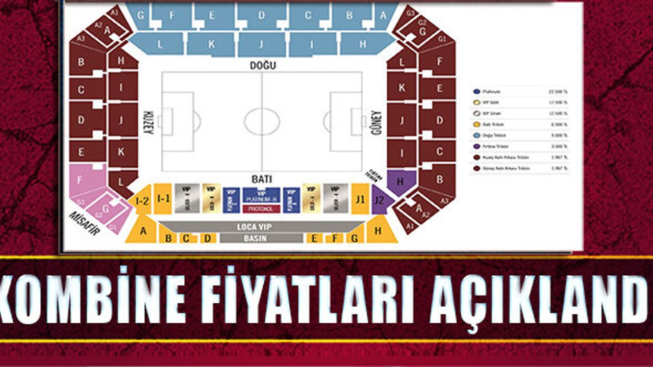 Trabzonspor Kombine Fiyatlarını Resmen Açıkladı