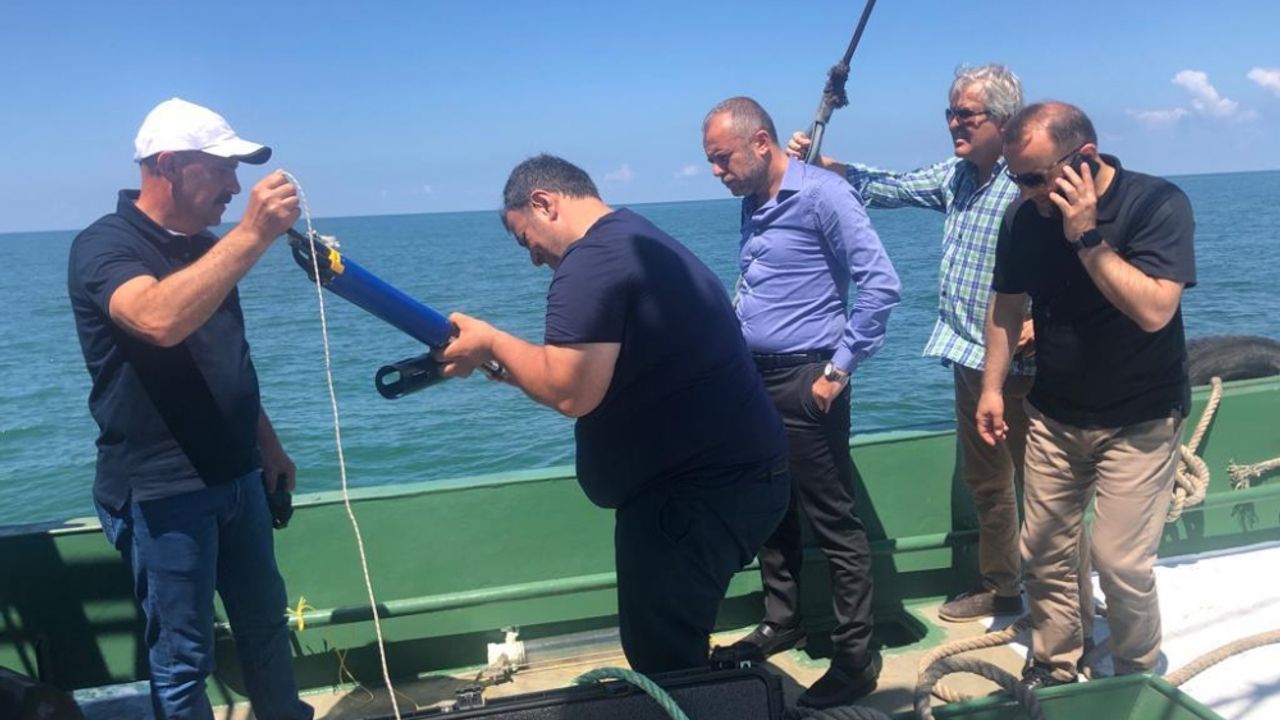 Zonguldak'ta "Kafes Balıkçılığı" projesi için denizde araştırma yapıldı