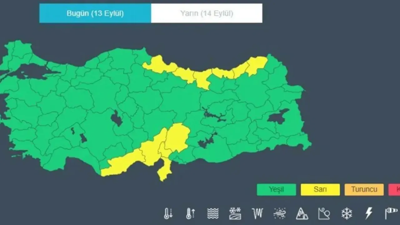 Trabzon'a şiddetli yağış uyarısı