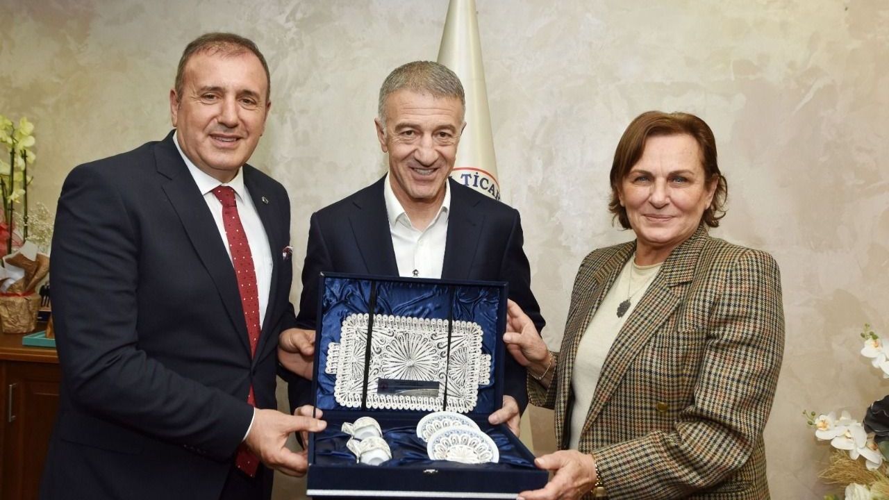 Trabzonspor Başkanı Ahmet Ağaoğlu TTSO'yu Ziyaret Etti