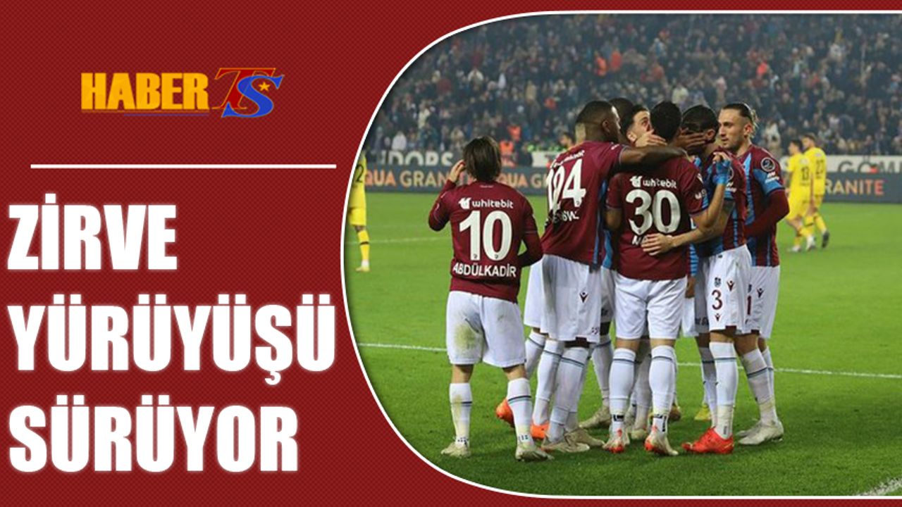Trabzonspor'da Zirve Yürüyüşü Sürüyor
