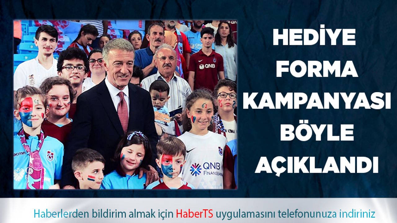 Başkan Ağaoğlu'ndan Forma Kampanyası