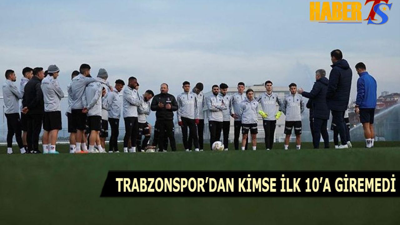 Trabzonspor'dan Kimse İlk 10'a Giremedi