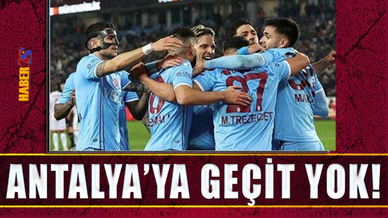 Trabzonspor Evinde Antalyaspor'u 2-0'la Geçti