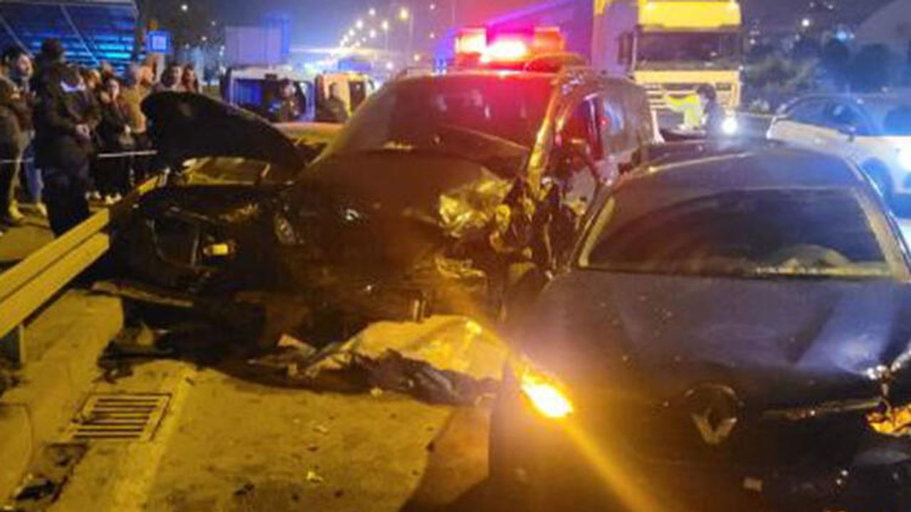 Trabzon'da zincirleme kazada 1 ölü, 4 yaralı