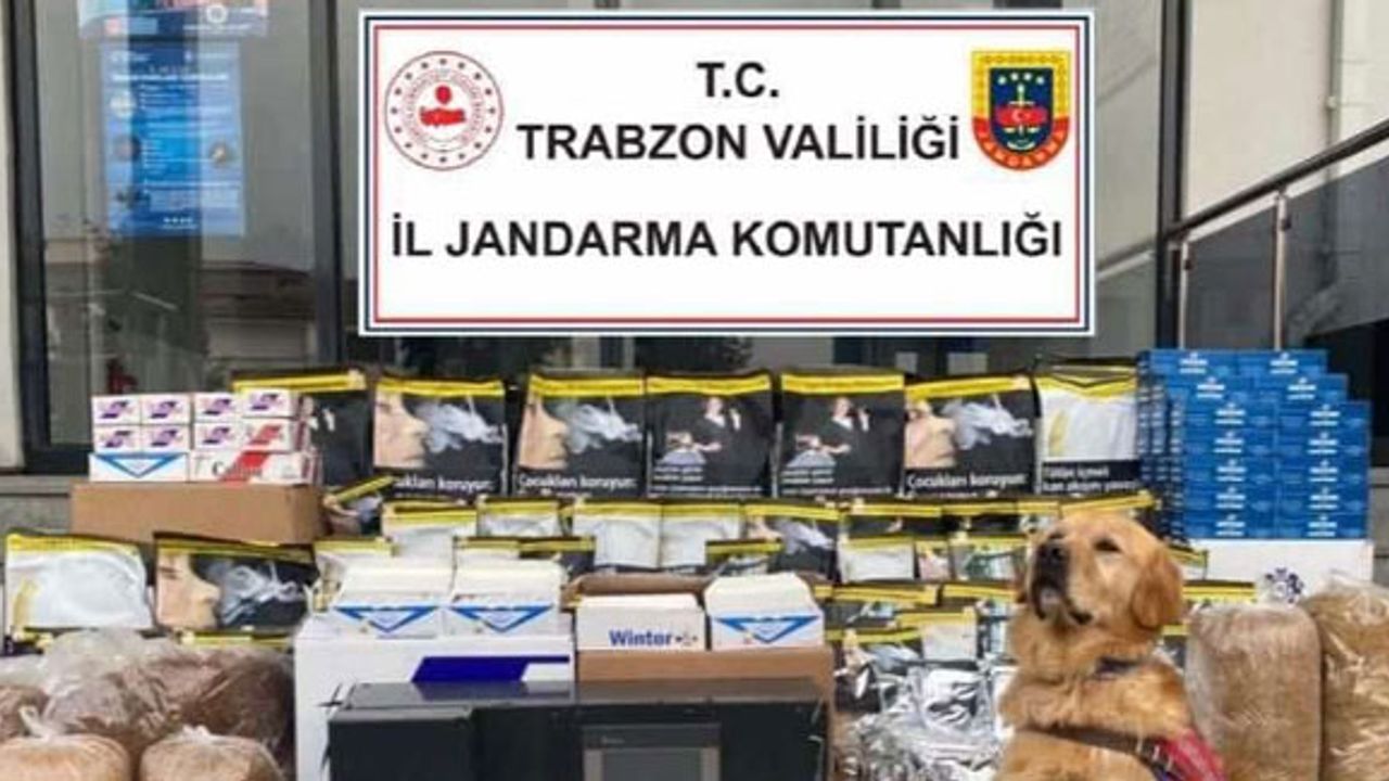 Trabzon'da kaçak sigara imalathanesine operasyon gerçekleştirildi