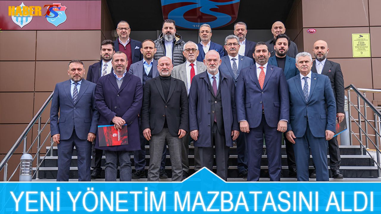 Trabzonspor'da Yeni Yönetim Mazbatasını Aldı
