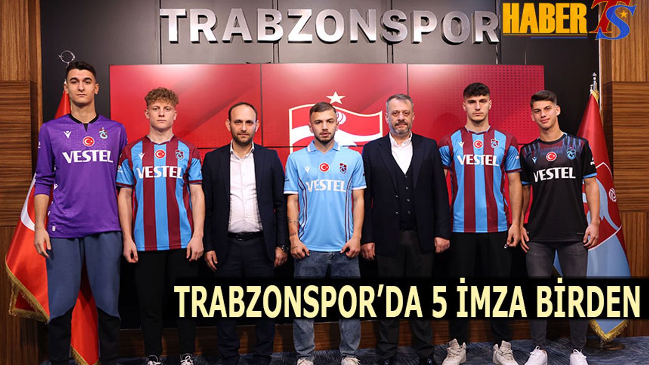 Trabzonspor 5 Oyuncuya İmzayı Attırdı