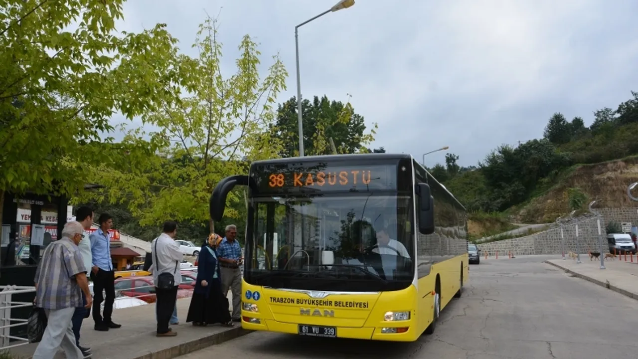 Trabzon'da Bayram boyunca belediye otobüsleri ücretsiz!