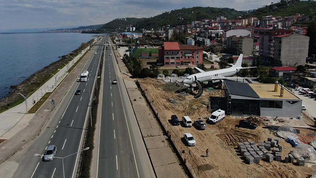 Trabzon’da pistten çıkan uçak pide salonu olacak