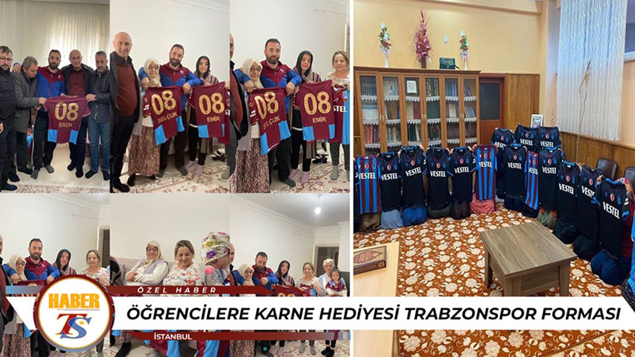 Öğrencilere Karne Hediyesi Trabzonspor Forması