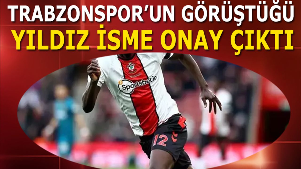 Trabzonspor'un Görüştüğü Yıldız İsme Onay Çıktı