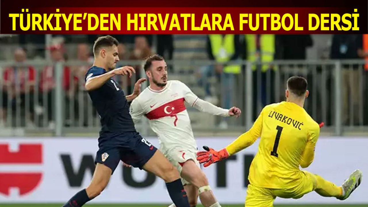 Türkiye'den Hırvatlara Futbol Dersi