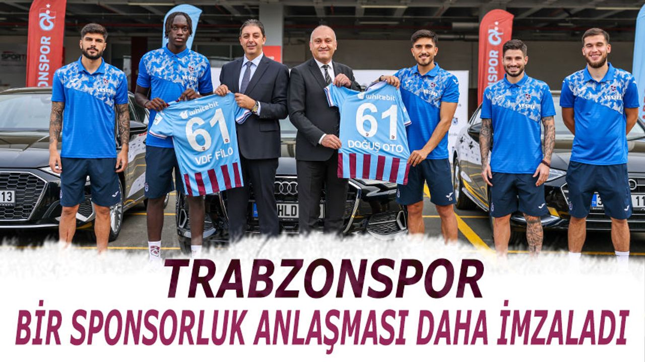 Trabzonspor Bir Sponsorluk Anlaşmasına Daha İmza Attı