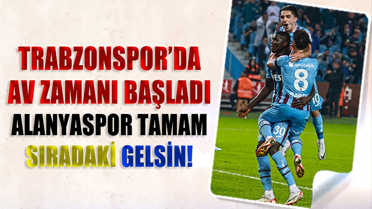 Trabzonspor'da Av Sezonu Açıldı