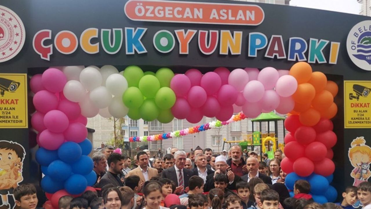 Trabzon’da “Özgecan Aslan Çocuk Oyun Parkı” Açıldı