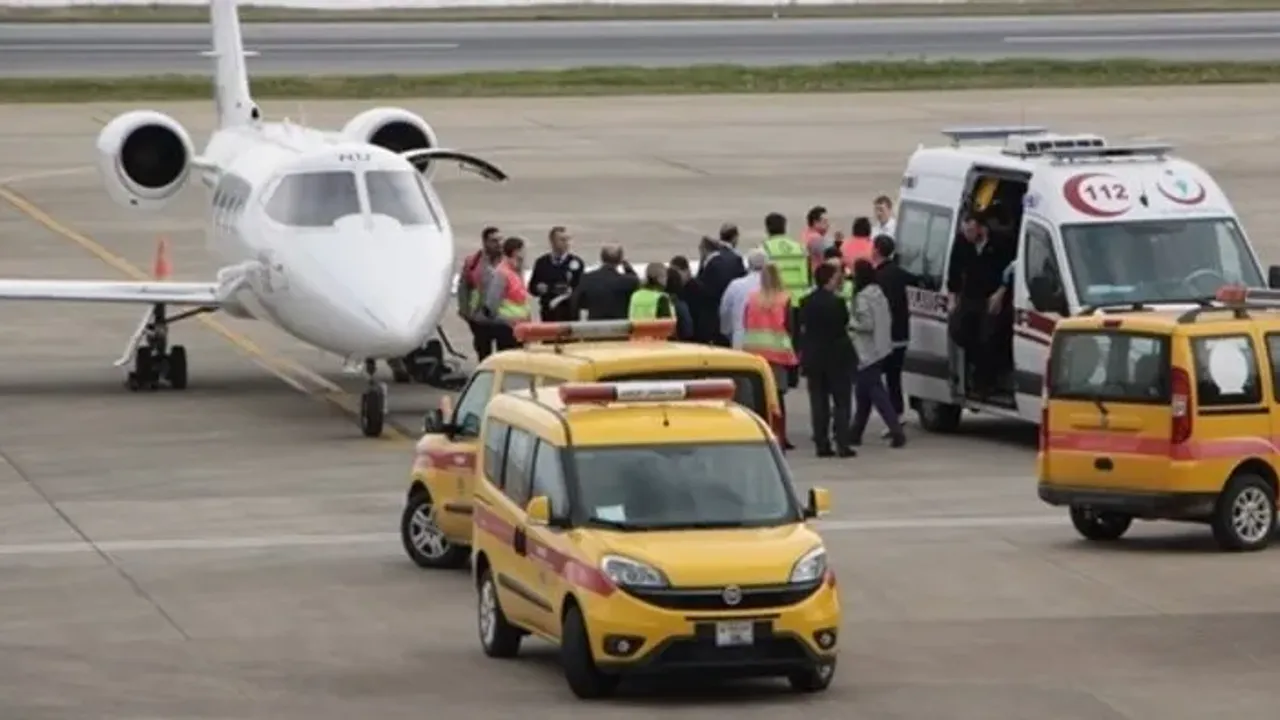 Trabzon’da Ambulans Uçak İki Bebek İçin Havalandı