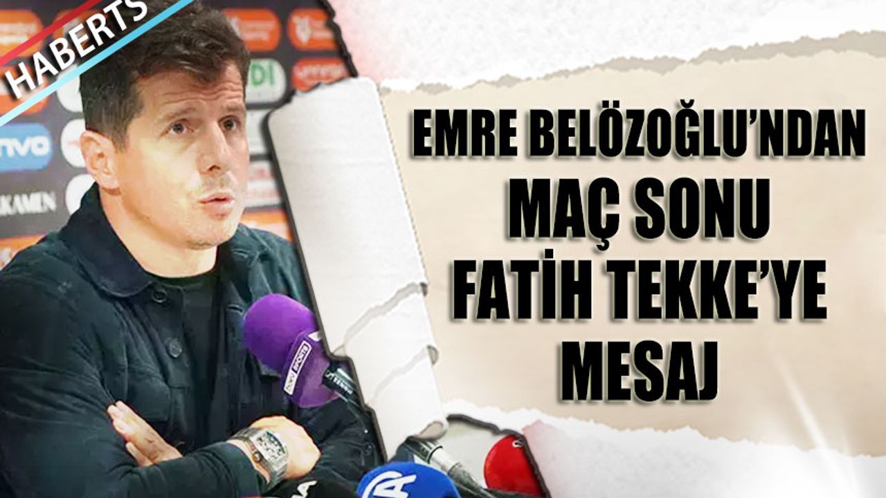 Fatih Tekke’den Maç Sonu Vurgusu: ❝Gençlerimizle Gurur Duyuyorum❞