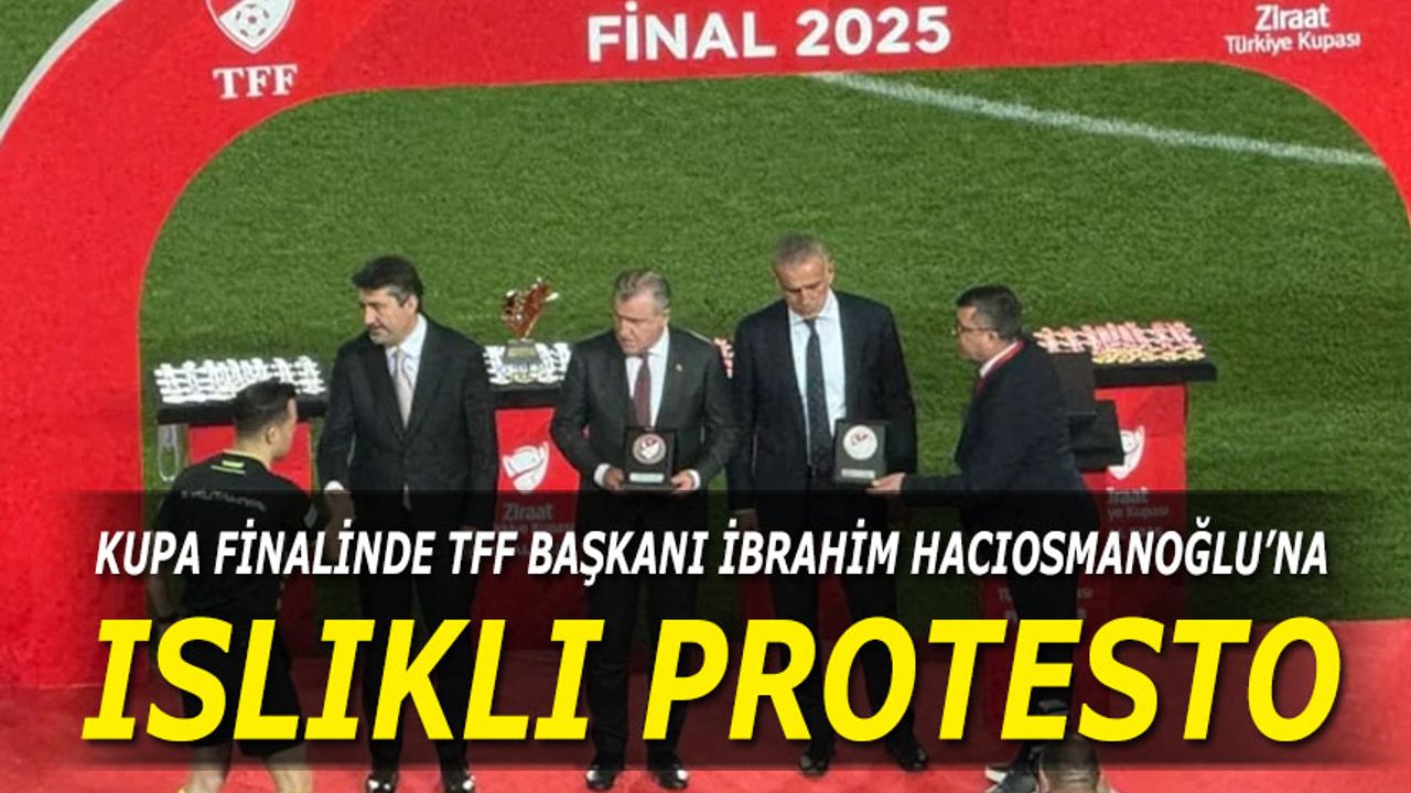 TFF Başkanı Hacıosmanoğlu'na Final Gecesinde Tepki!