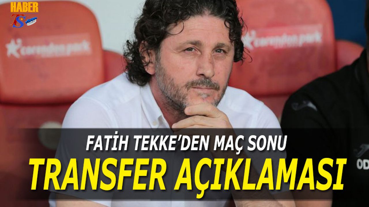 Fatih Tekke'den Antalyaspor Galibiyeti Sonrası Transfer Açıklaması