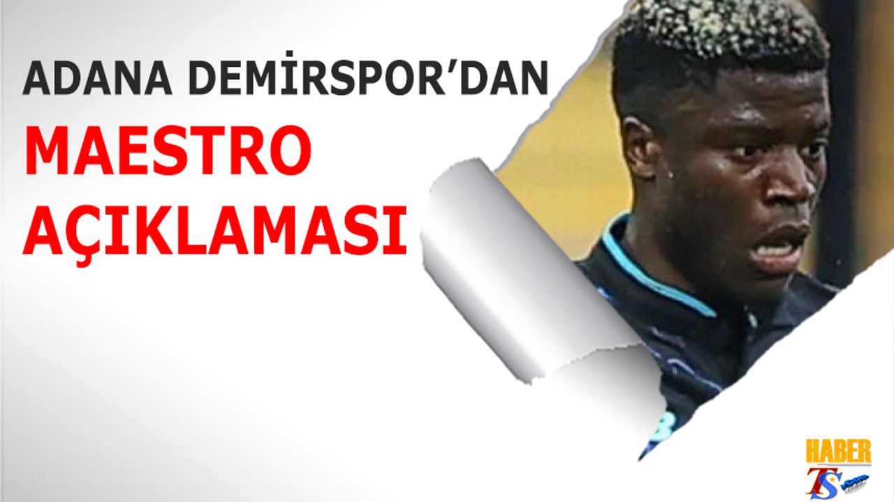 Trabzonspor'un Gündemindeki Maestro İçin Adana Demirspor’dan Açıklama