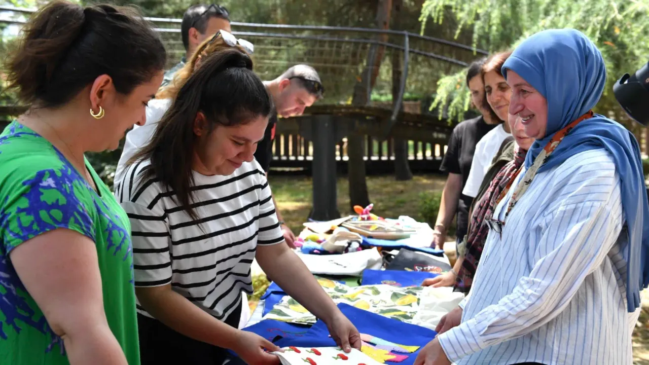 Ortahisar’da “En Mutlu Köy”den El Emeği Ürünler Ekopark’ta Sergilendi