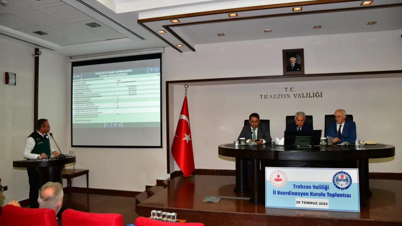 Trabzon’da 2025 Yılı 3. Dönem İl Koordinasyon Kurulu Toplantısı Gerçekleştirildi