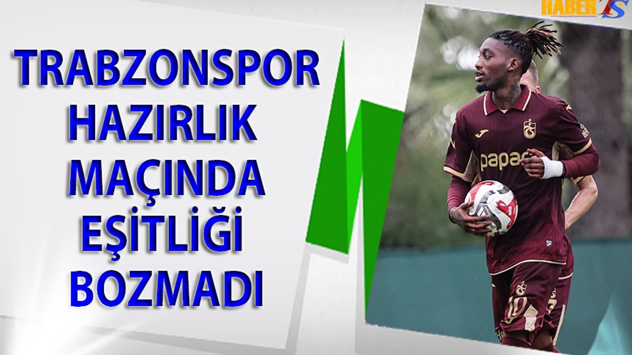 Trabzonspor Dinamo Tiflis ile 1-1 Berabere Kaldı