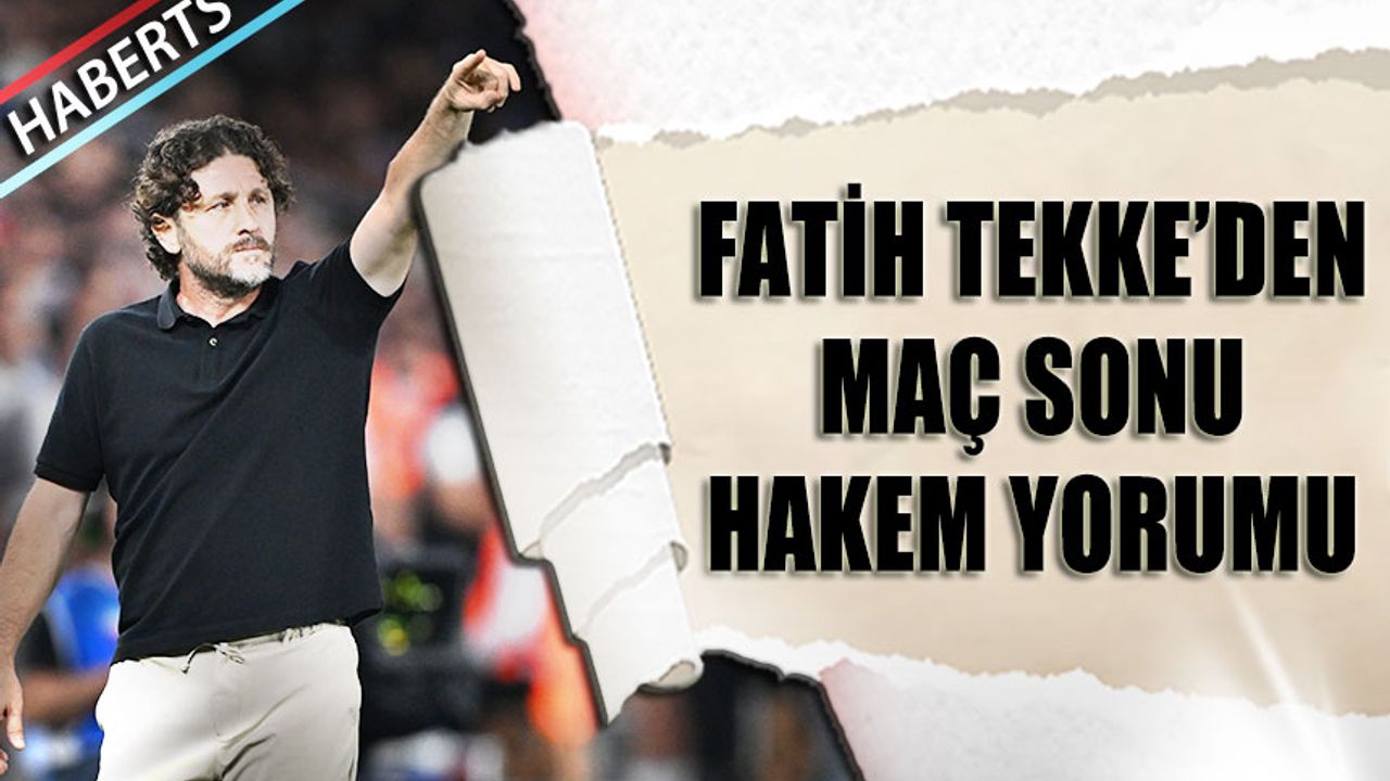 Fatih Tekke’den Galibiyet Değerlendirmesi: ❝3’te 3 Olması Önemli Değil Ama…❞