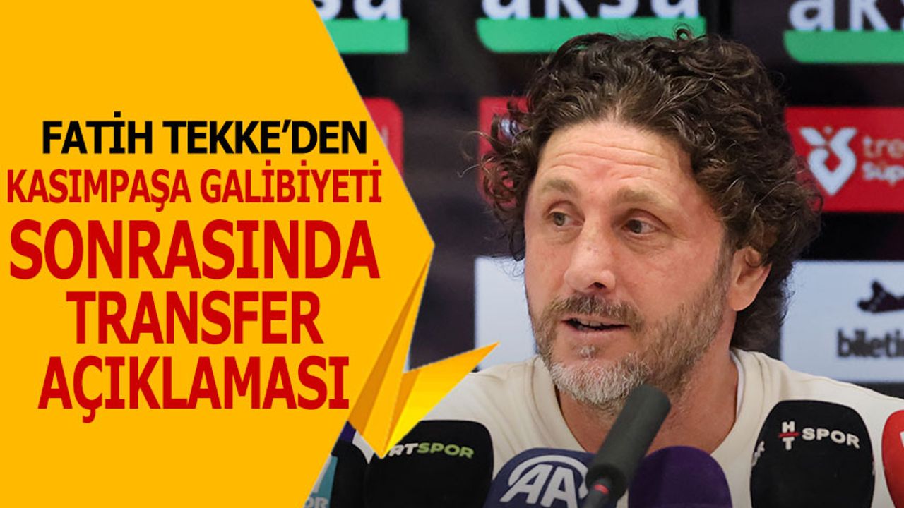 Fatih Tekke: “Arka Arkaya Alınan 3 Puan Çok Önemliydi”