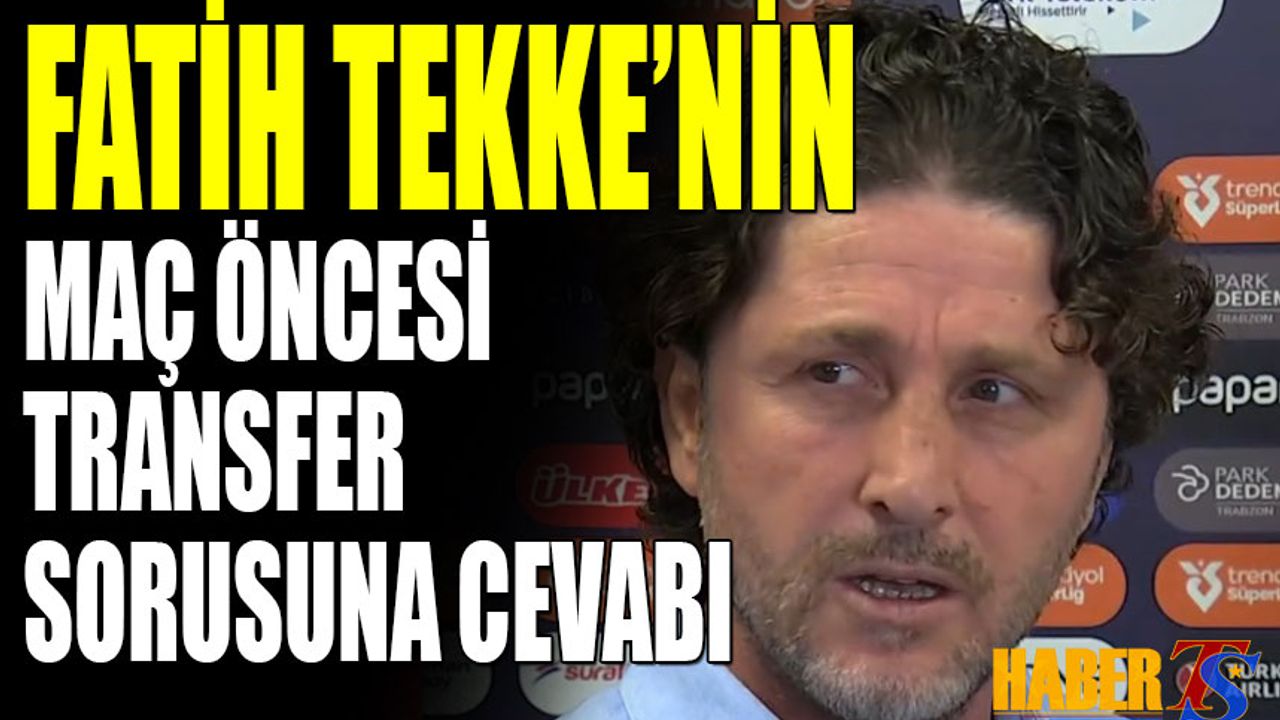Fatih Tekke: Taraftarın Öfkesini Heyecana Dönüştürürsek Avantaj Sağlarız
