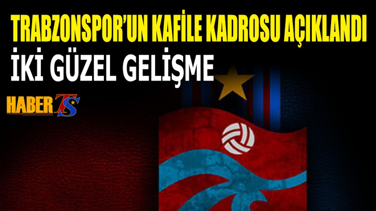 Trabzonspor’un Karagümrük Maçı Kadrosu Açıklandı