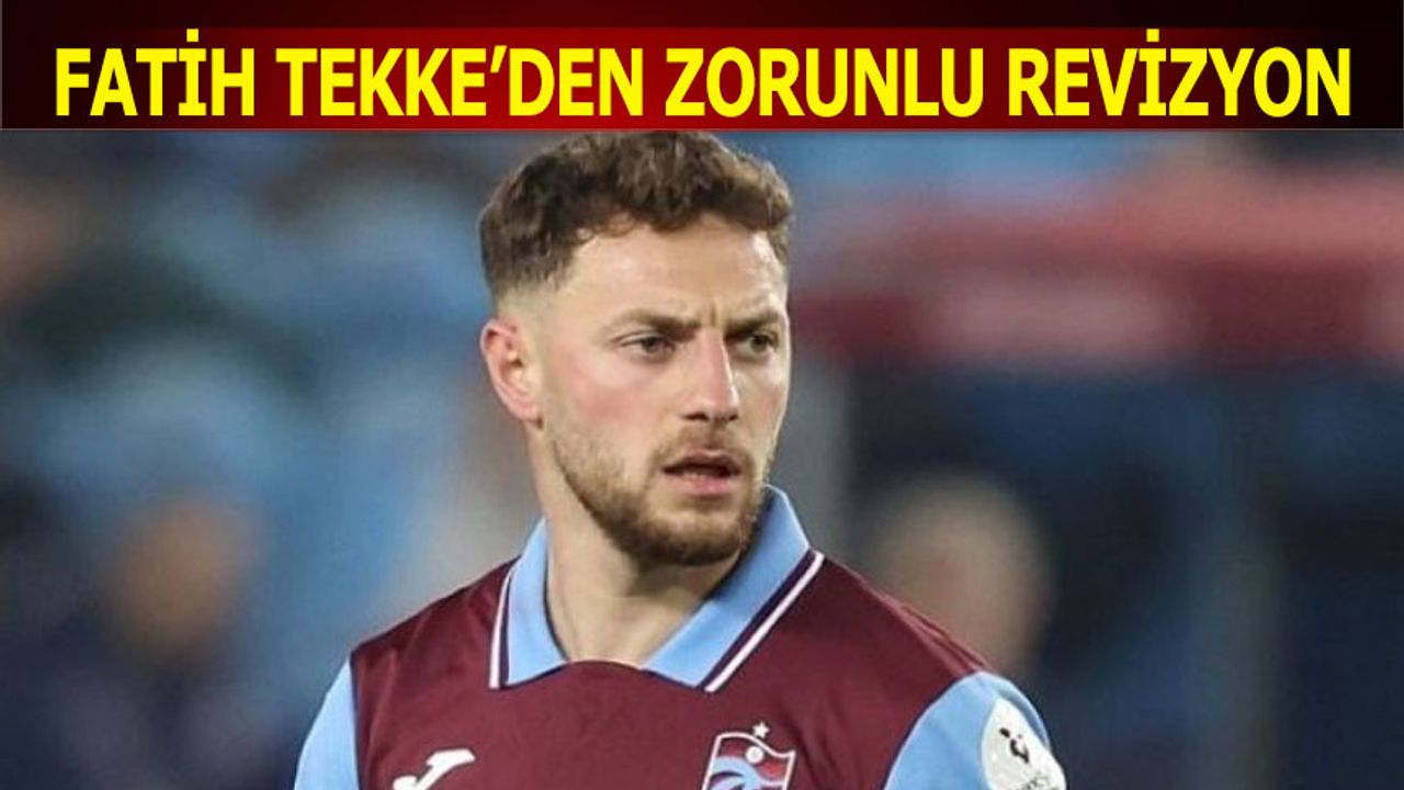 Trabzonspor’da Pina’nın Sakatlığı Sonrası Tekke’nin Planı Değişti