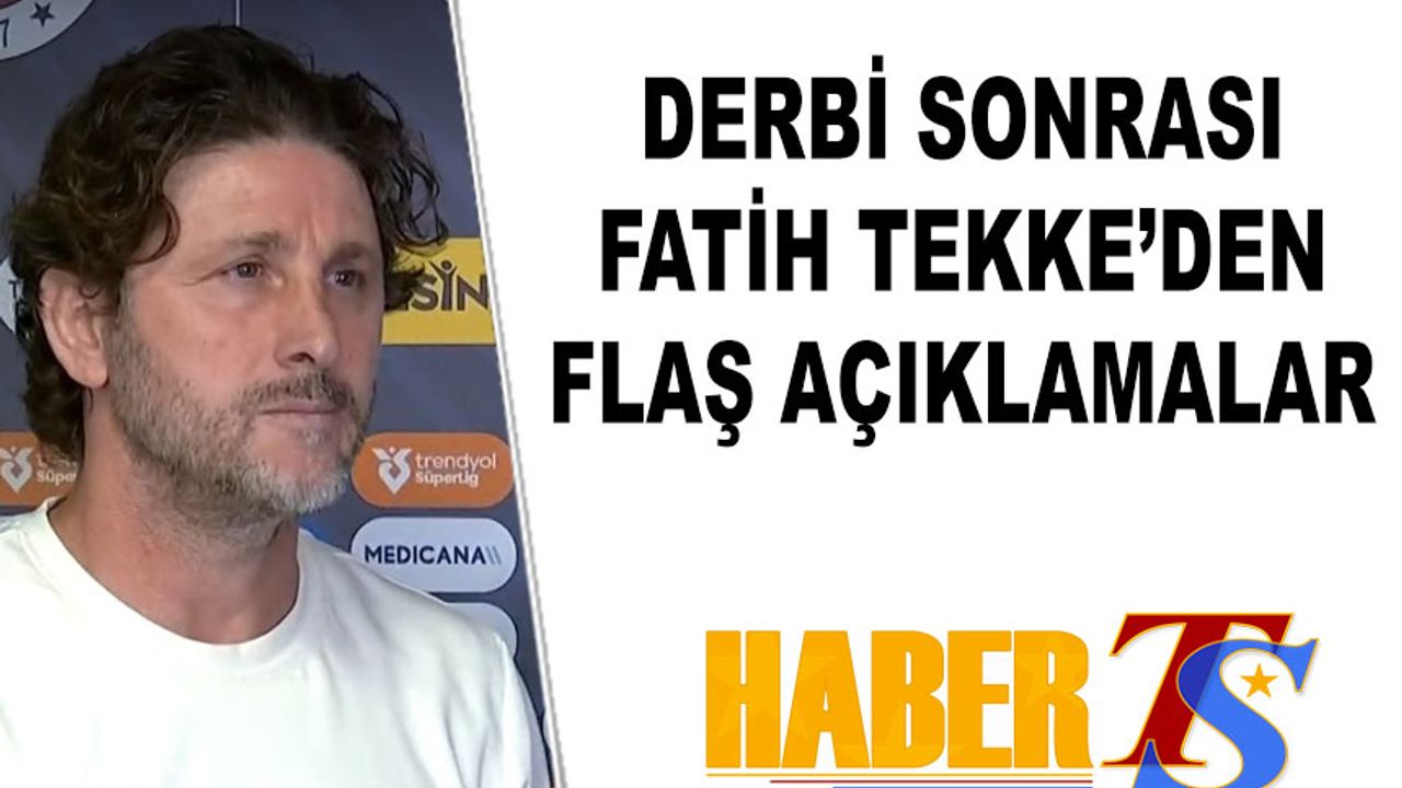 Fatih Tekke’den Hakem Kararlarına Tepki: “Bu Ülkede Futbol Oynanmıyor”