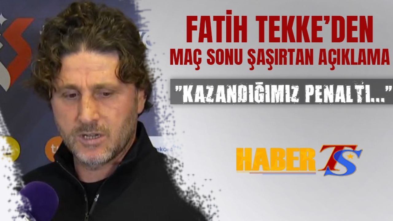 Fatih Tekke: “Galibiyet Mutluluk Verici, Hak Ettiğimiz Bir Maçtı”