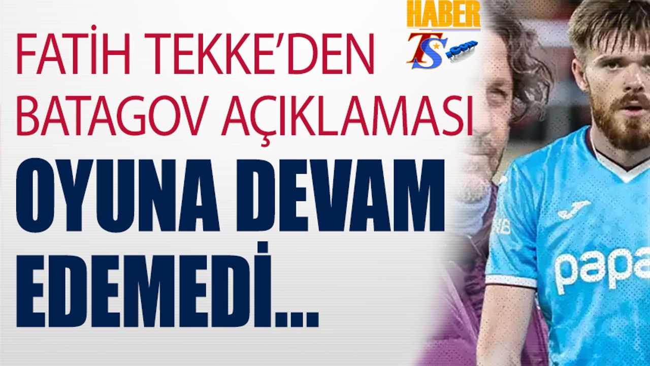 Trabzonspor’da Hem Puan Kaybı Hem Sakatlık: Batagov Oyunu Tamamlayamadı