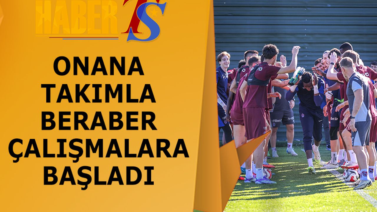 Trabzonspor’da Andre Onana İlk İdmanına Çıktı